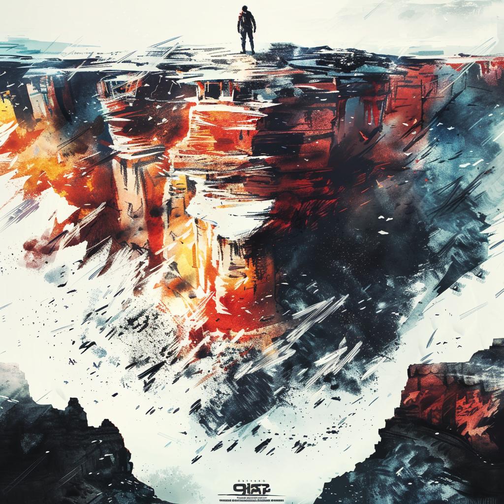 movie  poster  cliff  man  adventure  dramatic  cinematic  landscape  exploration  vibrant 938443