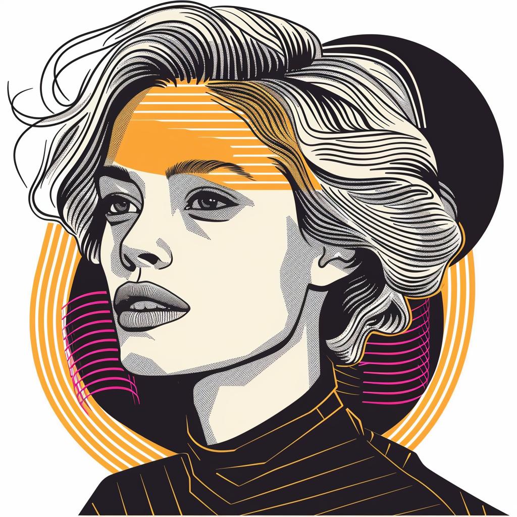 PopArt  blonde  woman  shortHair  white  background  vector  illustration  beauty  design 936989