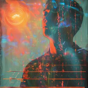 man  holography  digital  painting  light  glowing  art  contrast  visual  modern 1060419