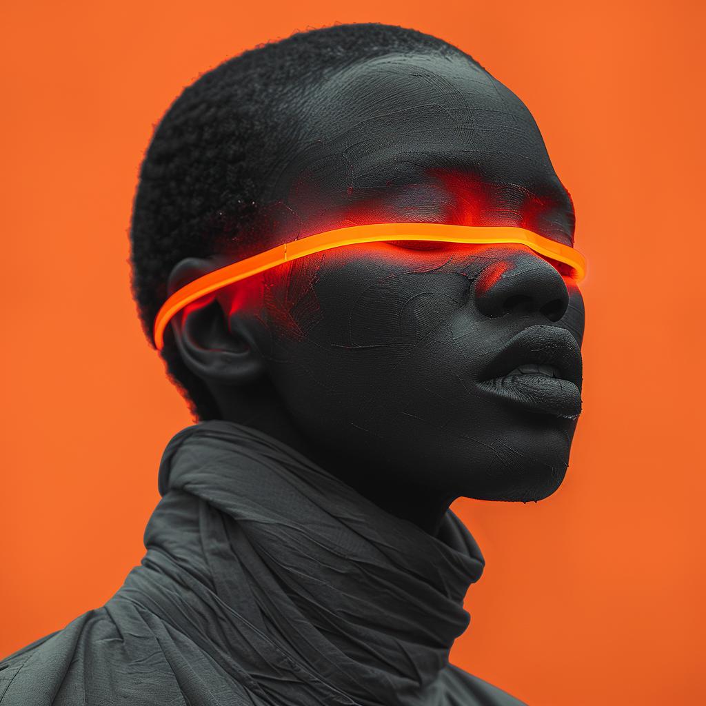 monochromatic  black  white  neon  surreal  lighting  portrait  urban  glow  photography 1032536