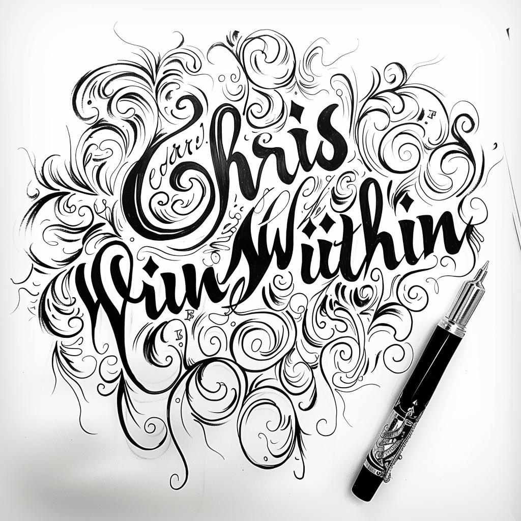 calligraphy  script  ornate  black  white  heart  typography  artistic  faith  text 954605
