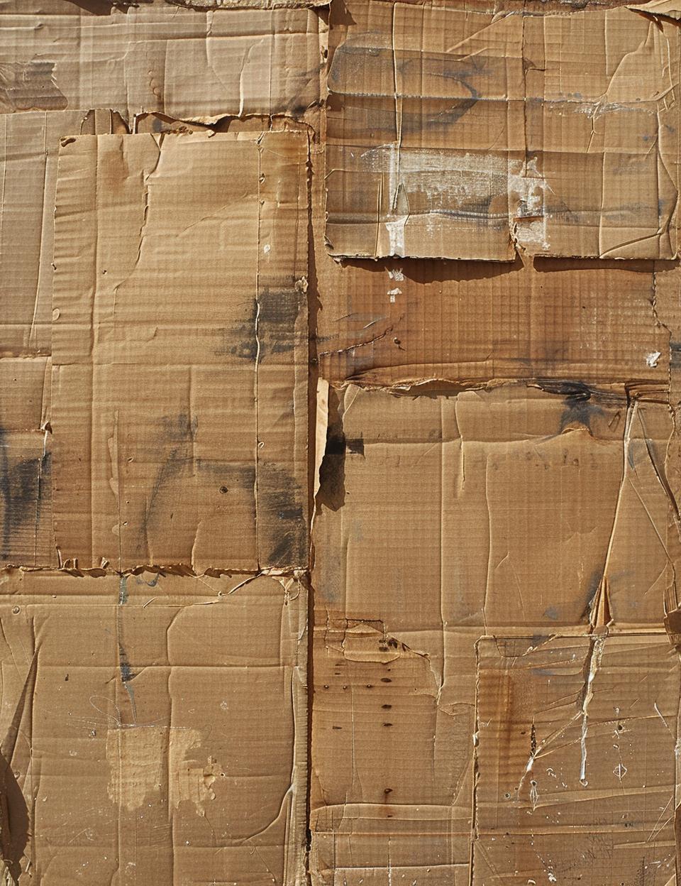 corrugated  cardboard  boxes  painted  details  aged  abstract  medium  worn  texture 962238