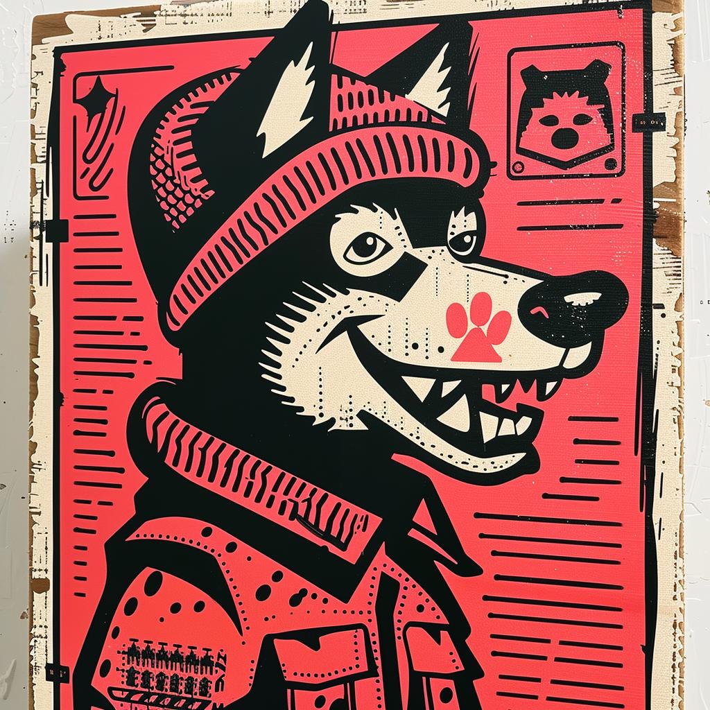dog  hat  jacket  streetwise  animal  minimal  illustration  playful  character  cool 957561
