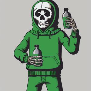 skeleton  hoodie  VR  mask  character  art  modern  digital  humor  playful 1070864