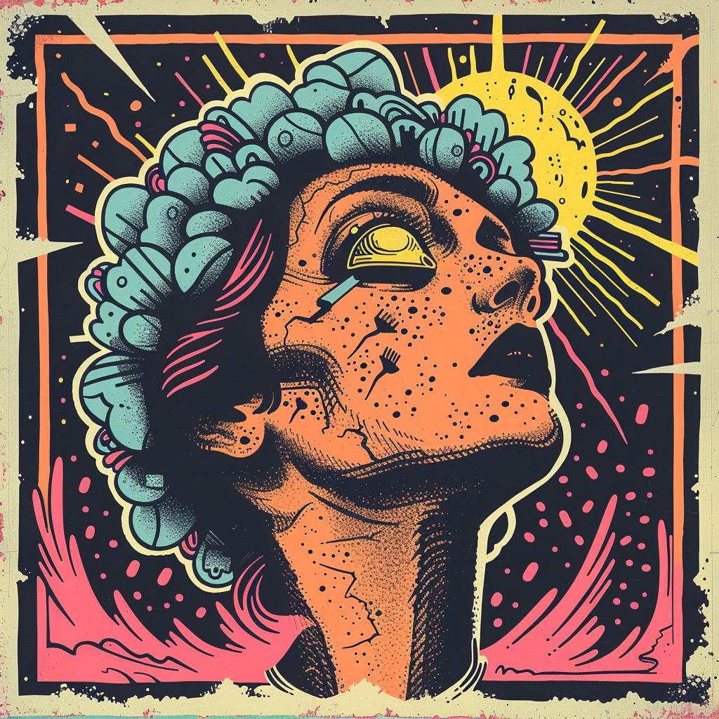 poster  band  day  dead  colorful  design  artists  hyper-realistic  chaos  symbolist 916848