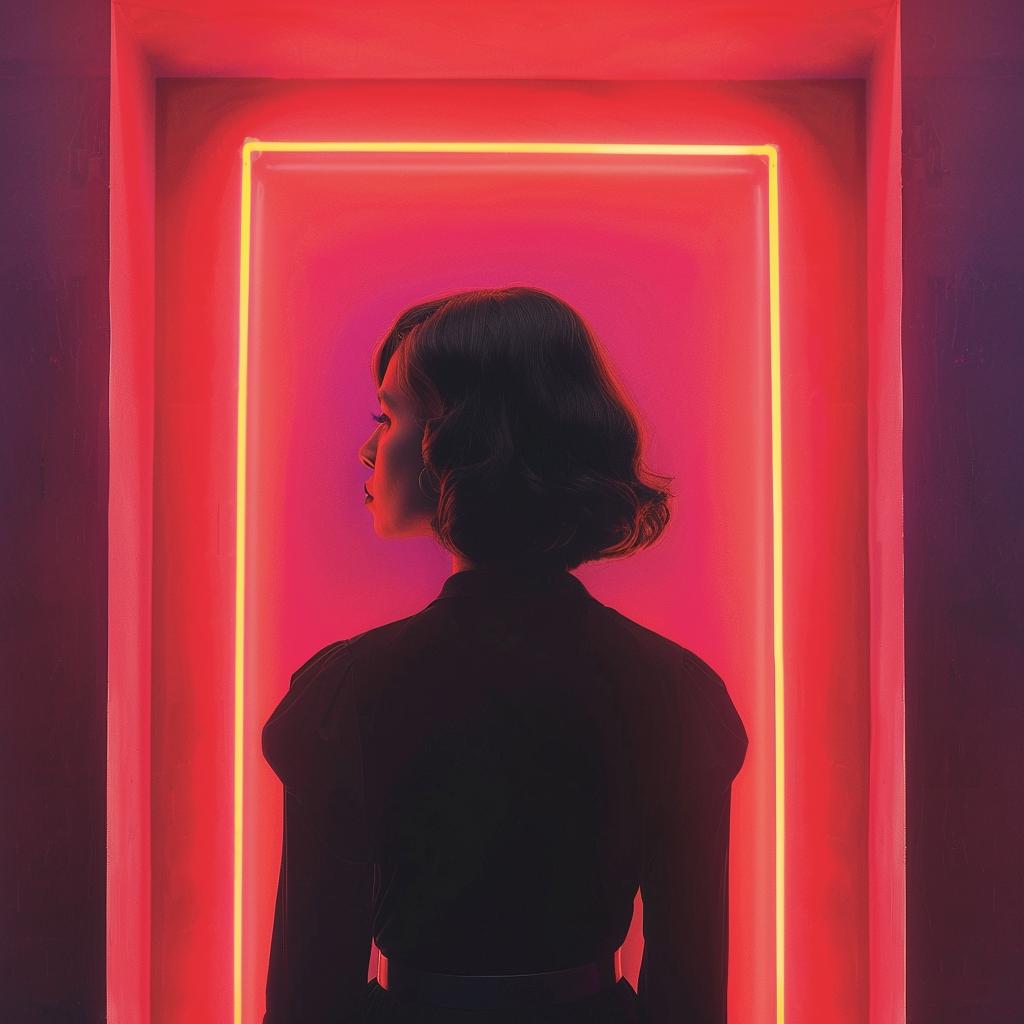 surreal  neon  lights  album  cover  creative  woman  sign  art  bright 962631