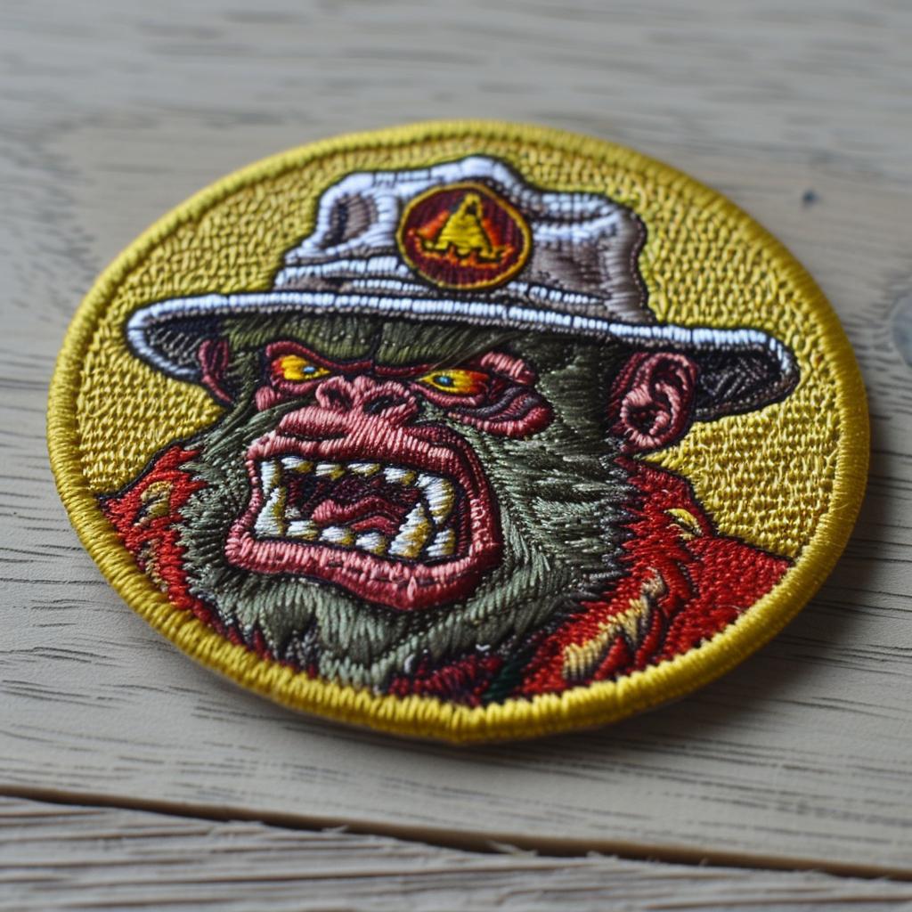 patch  streetwear  chenille  hat  angry  creature  contrasting  color  minimal  culture 954654