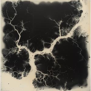 quantum  entanglement  chemigram  ink  paper  lightning  drawing  2019  abstract  art 1039183