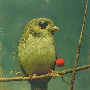 bird  branch  berry  nature  art  colorful  symbolist  creative  detailed  peaceful 1079438