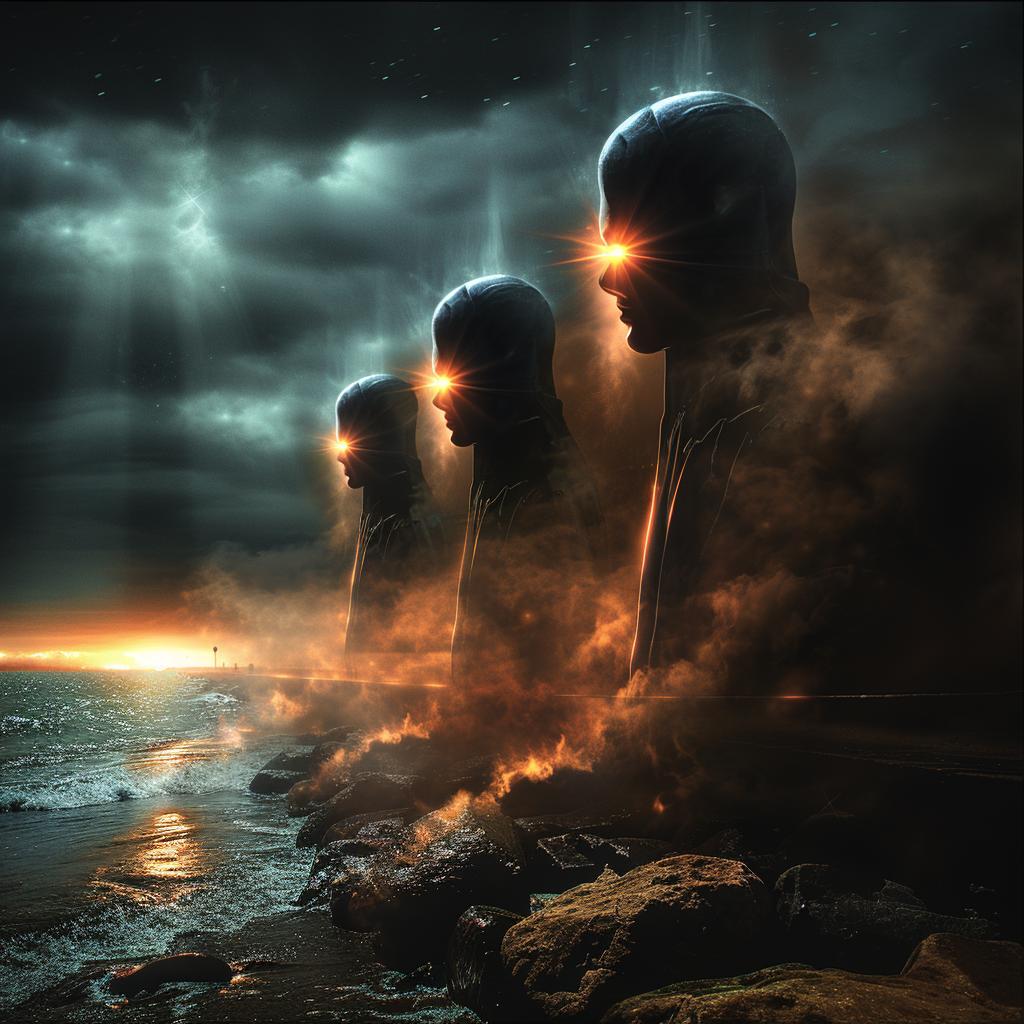 double  exposure  lifestyle  photo  NYC  surreal  lighting  glow  natural  cyborg 1034223