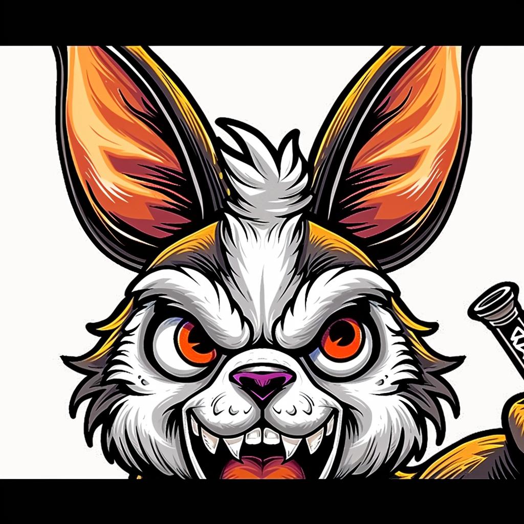 cartoon  rabbit  syringe  cartoony  playful  illustration  whimsical  fantasy  quirky  vibrant 939996