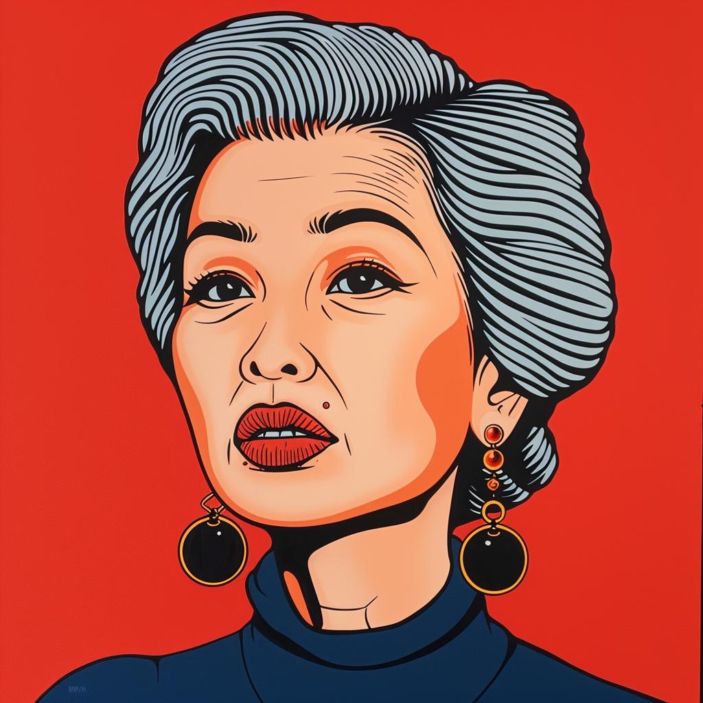 art  portrait  woman  gray  hair  older  Asian  elegance  wisdom  lifestyle 972358