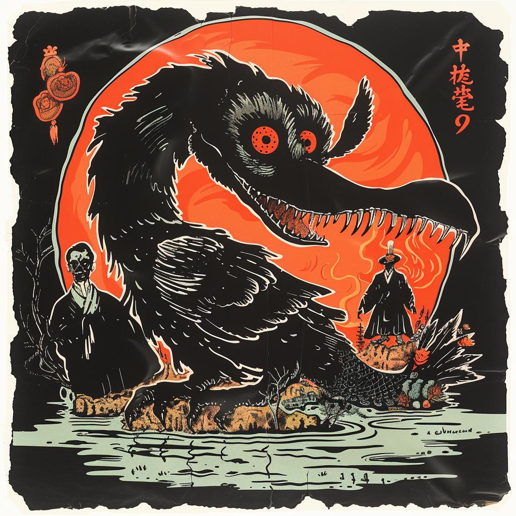 surreal  occult  dark  Toshio  Saeki  Todd  White  bird  boat  image 928871