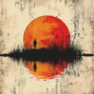 sunset  boat  man  lake  tranquil  serene  silhouette  nature  landscape  peaceful 1074030