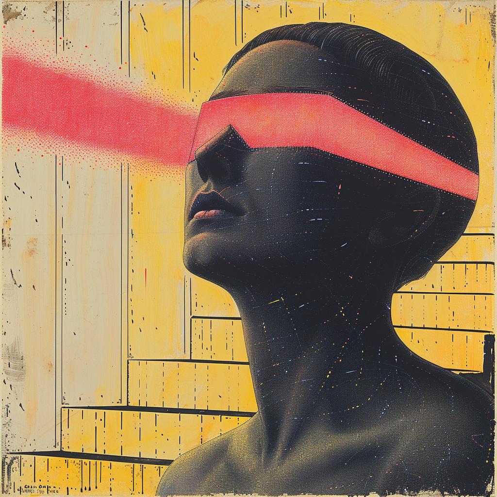symmetrical  illuminati  cyborg  surreal  lighting  glow  woman  red  art  Provoking 918628