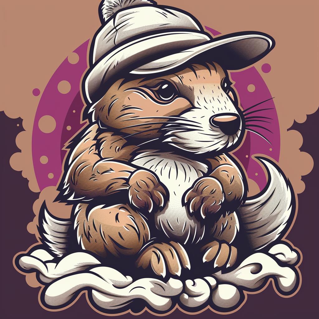 beaver  anthropomorphic  cap  streetwise  minimal  vector  illustration  culture  simple  urban 958259