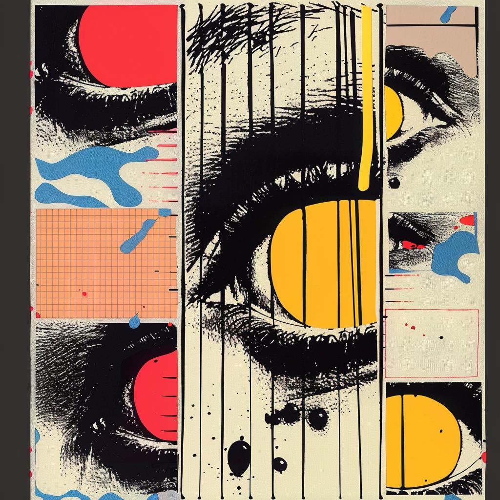 graphic  design  poster  eye  scream  colorful  red  yellow  creative  conceptual 959892