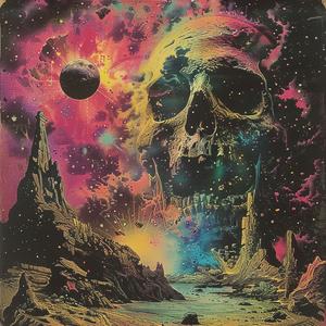 album  cover  surreal  occult  technicolor  risograph  symbolist  screenprint  dark  art 1079054