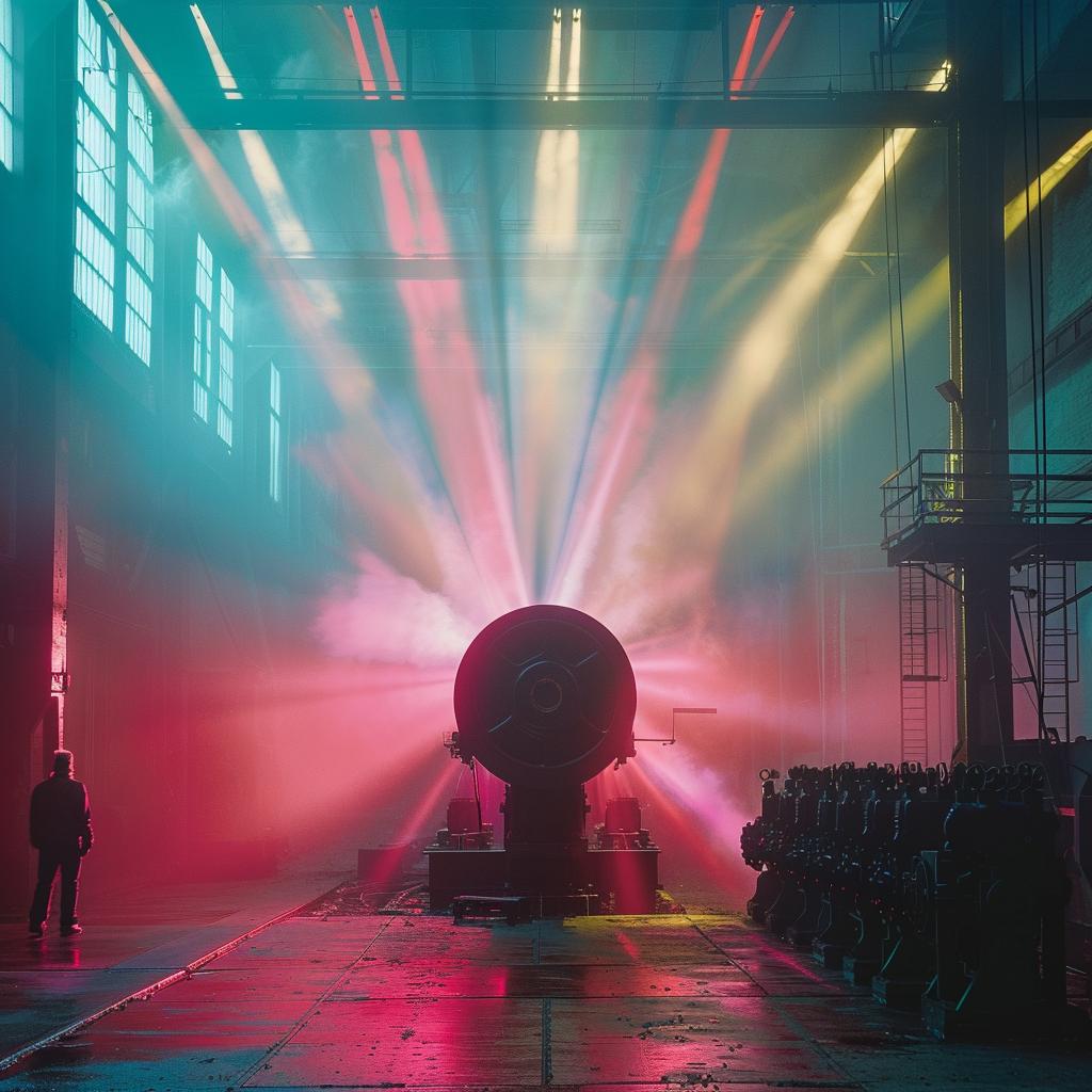 factory  machine  lighting  smoke  color  industrial  photography  award-winning  glow  photorealism 965489
