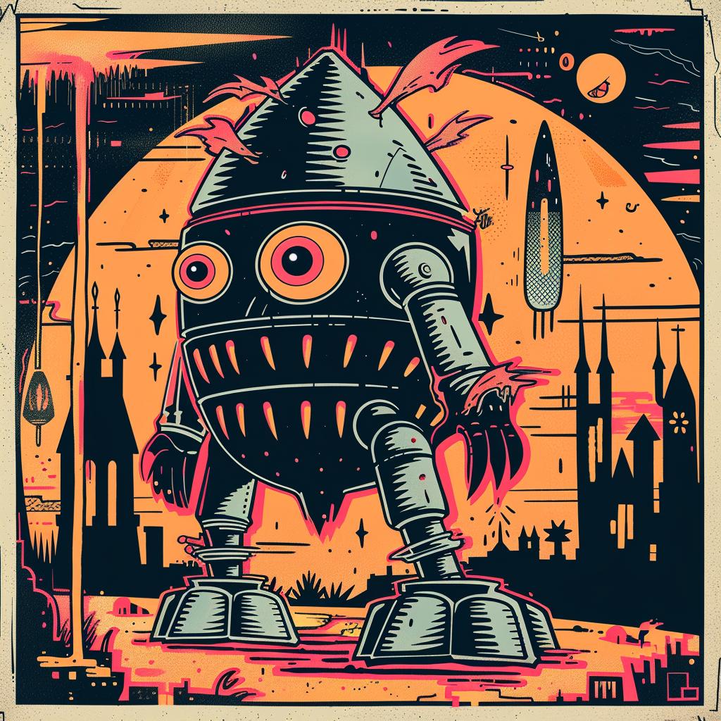 poster  robot  city  dark  spiritual  occult  naturalistic  art  Federico  design 925164