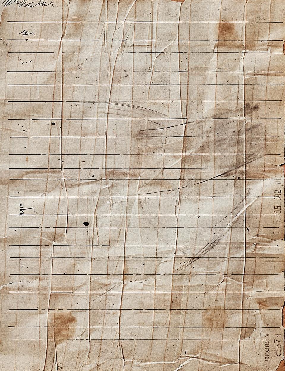 vintage  lined  paper  Finland  1855  scuffed  drawing  scotch  tape  old 961866