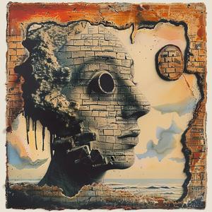 encaustic  portrait  woman  face  brick  wall  Emek  Beksinski  Cahun  art 1055271