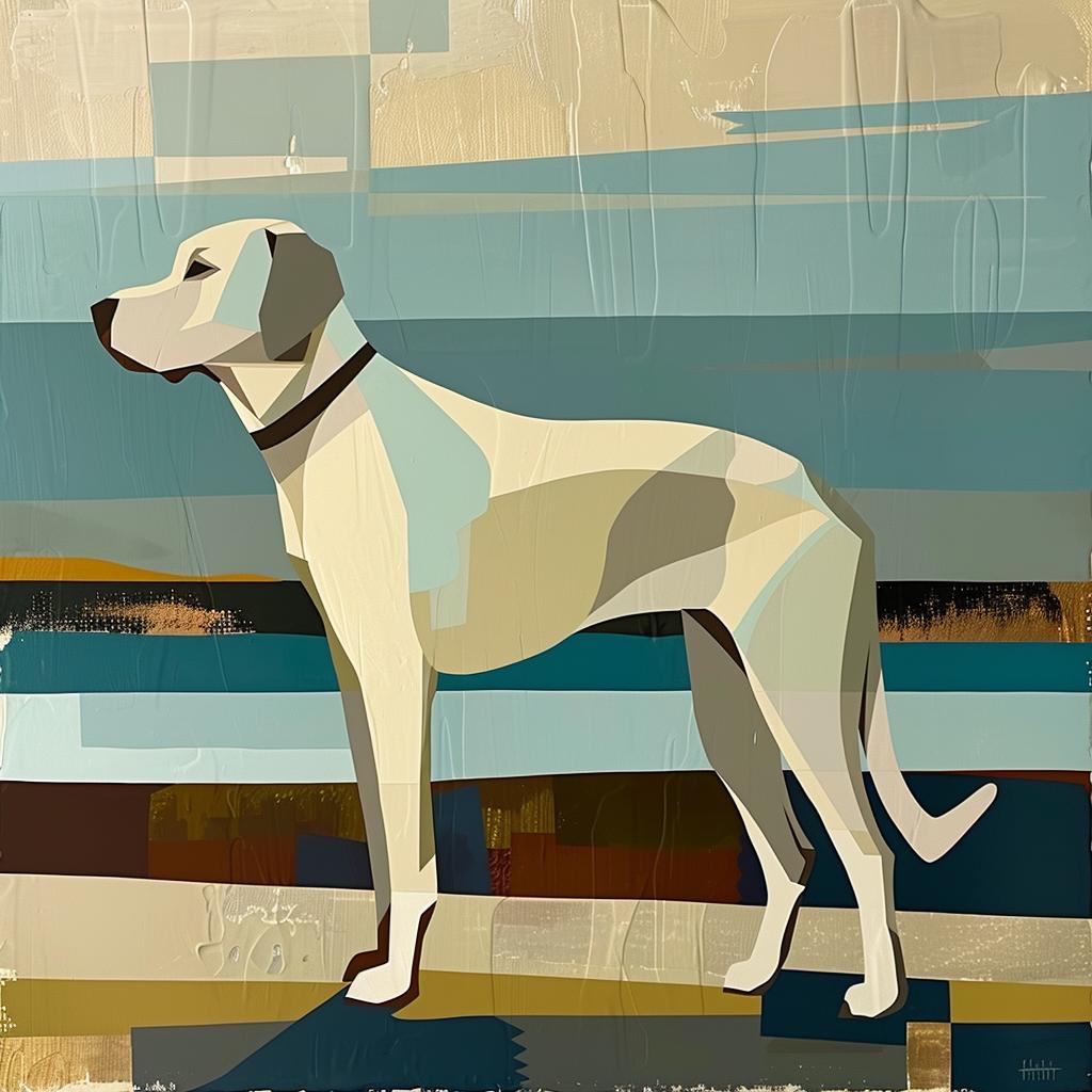 dog  labrador  retriever  beach  painting  animal  pet  standing  ocean  landscape 938561