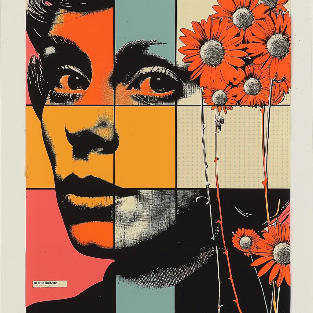 abstract  impressionism  collage  woman  flowers  graphic  design  vibrant  art  colorful 968826