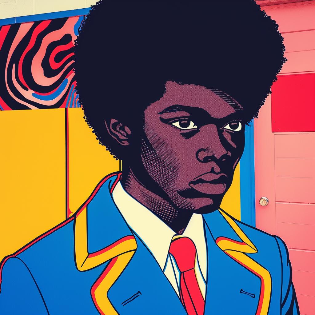 Yearbook  High  School  9th  Grader  Suit  Tie  Painting  Man 938489
