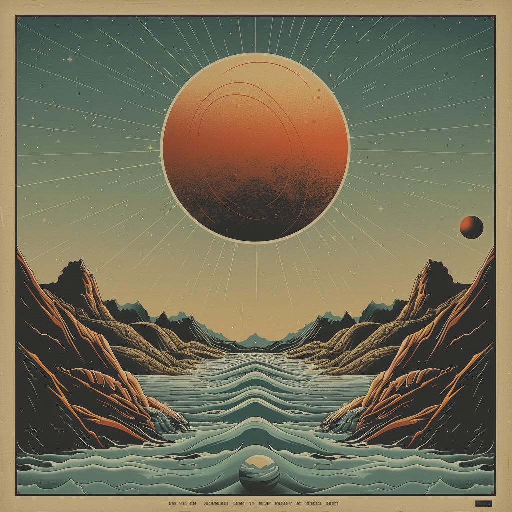 Tycho  album  flowerpunk  Ralph  McQuarrie  teal  orange  sunrise  galaxy  pulsar 941873