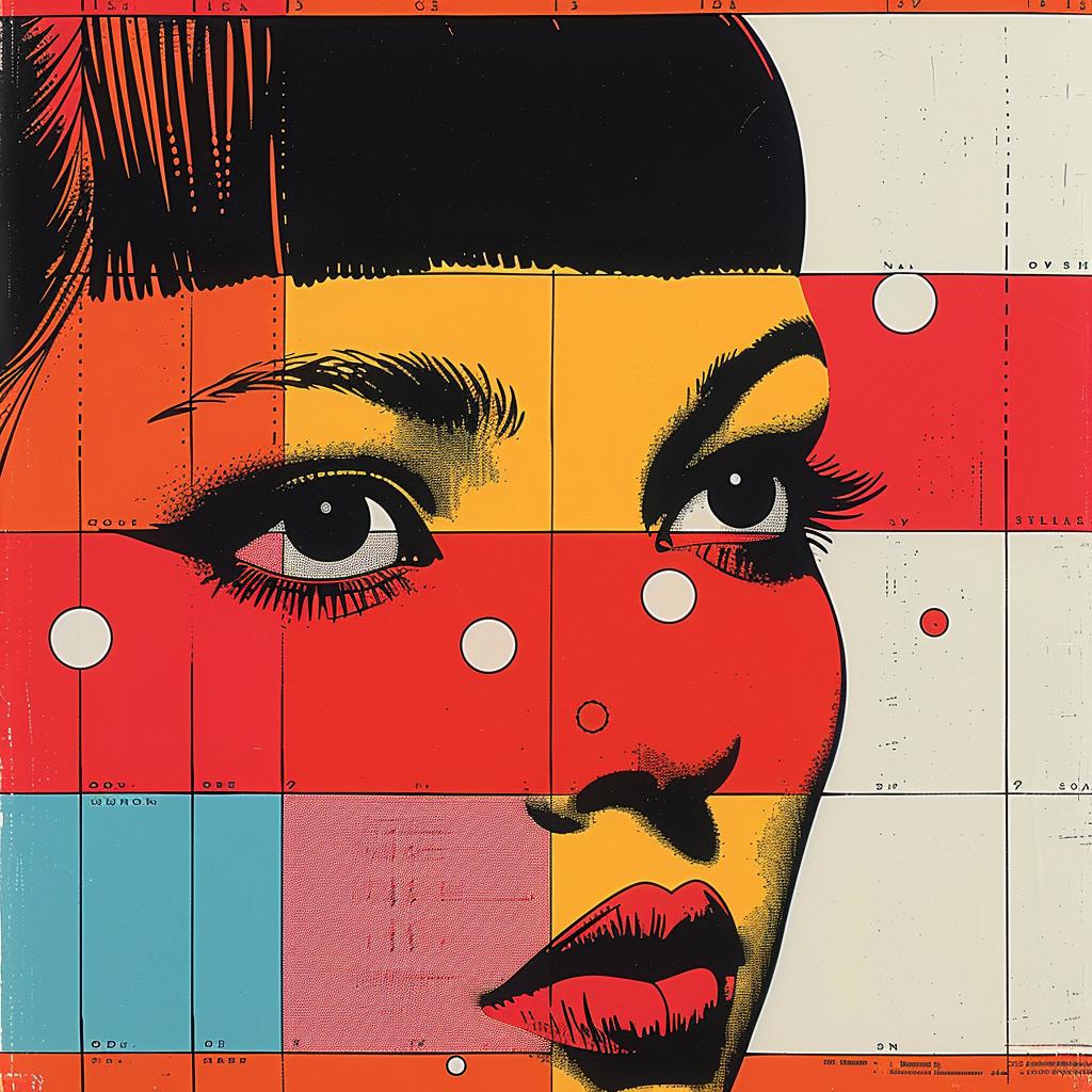 woman  abstract  graphic  impressionism  colors  red  orange  yellow  design  modern 968812