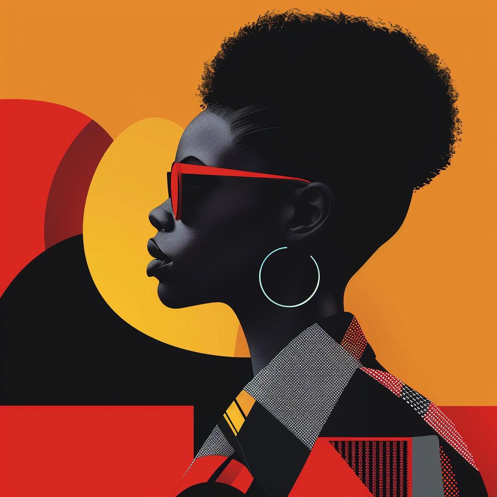 abstract  portrait  minimalist  elegant  geometric  colorful  modern  girl  Chic  background 929127