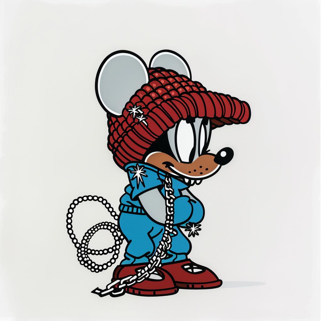 aggressive  streetwise  mouse  knit  cap  street  culture  simple  minimal  red 958845