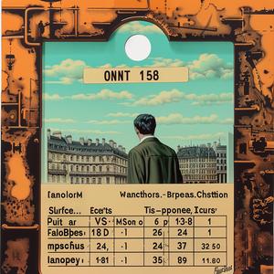 man  window  card  chromolithography  Quint  Buchholz  Andreas  Levers  illustration  visual 1039859