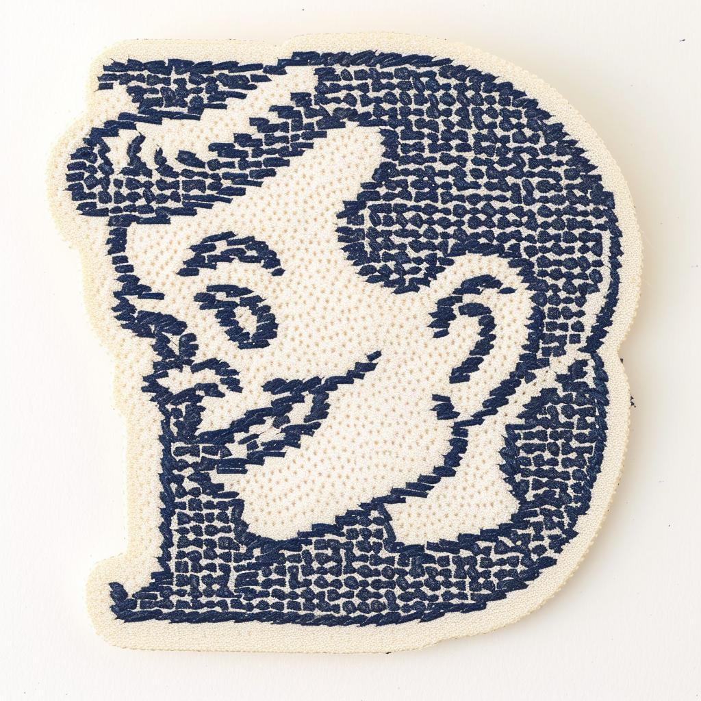 patch  bluewhite  embroidery  face  streetwear  chenille  minimal  stitch  hip-hop  cool 961272