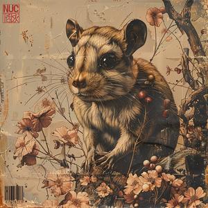 furry  rodent  mouse  flowers  painting  chromolithography  artwork  portrait  animal  cute 1052006