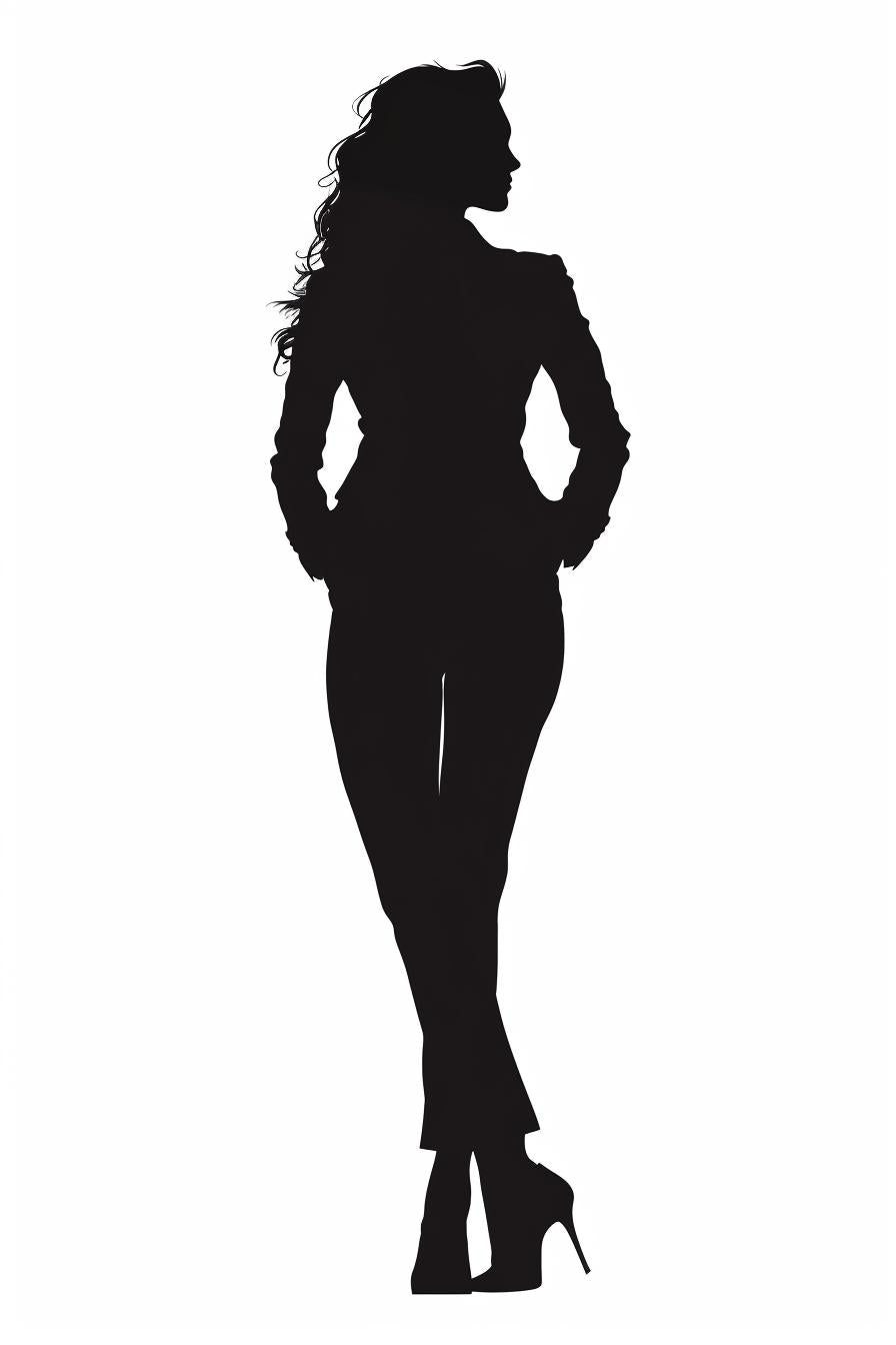 woman  silhouette  business  attire  vector  white  background  minimal  elegant  modern 954212
