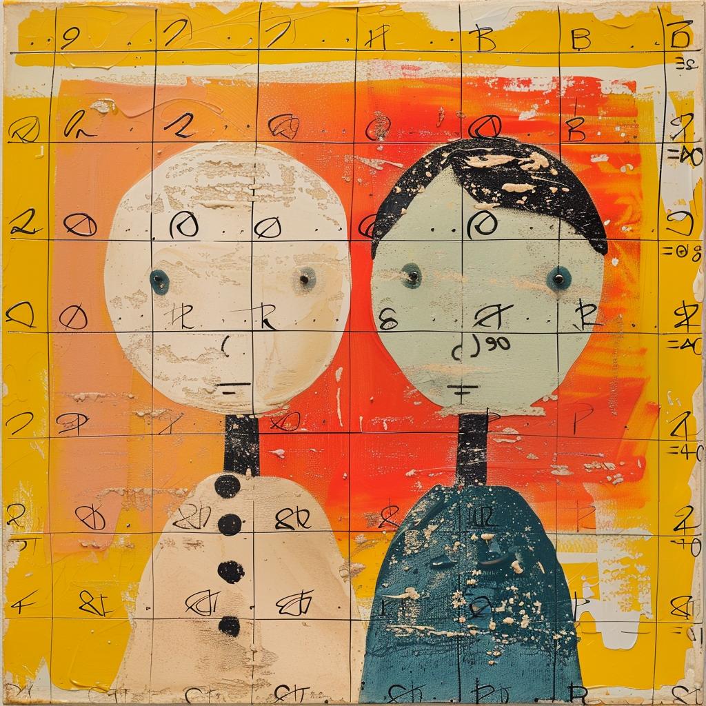 encaustic  palette-knife  impasto  people  numbers  Joan  Cornella  art  color  emotion 1016083