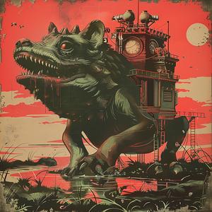 chromolithography  poster  beast  film  movie  graphic  illustration  art  theme  design 1059482