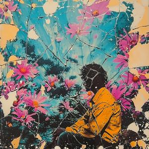 album  cover  surreal  flowers  person  broken  art  colorful  chaos  Risograph 1078100