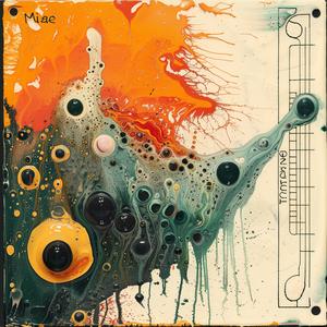 encaustic  Todd  McFarlane  orange  green  black  abstract  stylized  art  dynamic 1067603