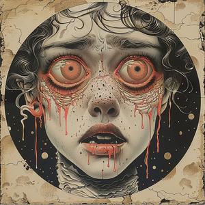 painting  woman  blood  eyes  dripping  expression  dramatic  emotional  dark  surreal 1053131