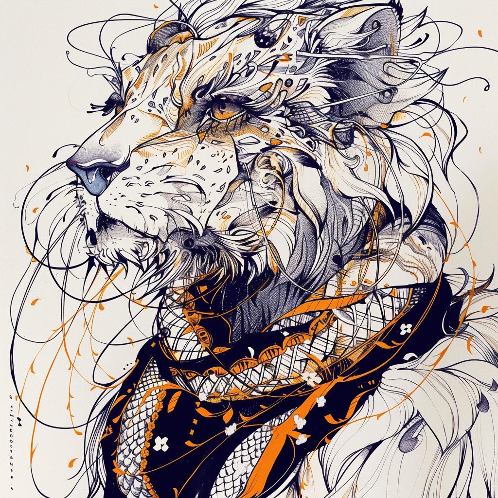 mythical  dragon  lion  hybrid  fantasy  creature  magical  strength  imaginative  art 952625