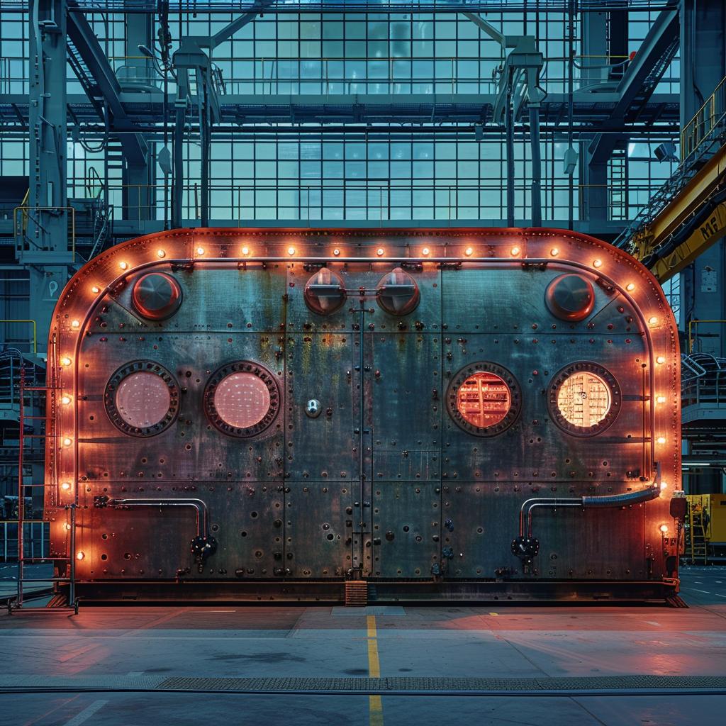 industrial  factory  photo  metal  door  lights  colorful  glow  color  raw 965444