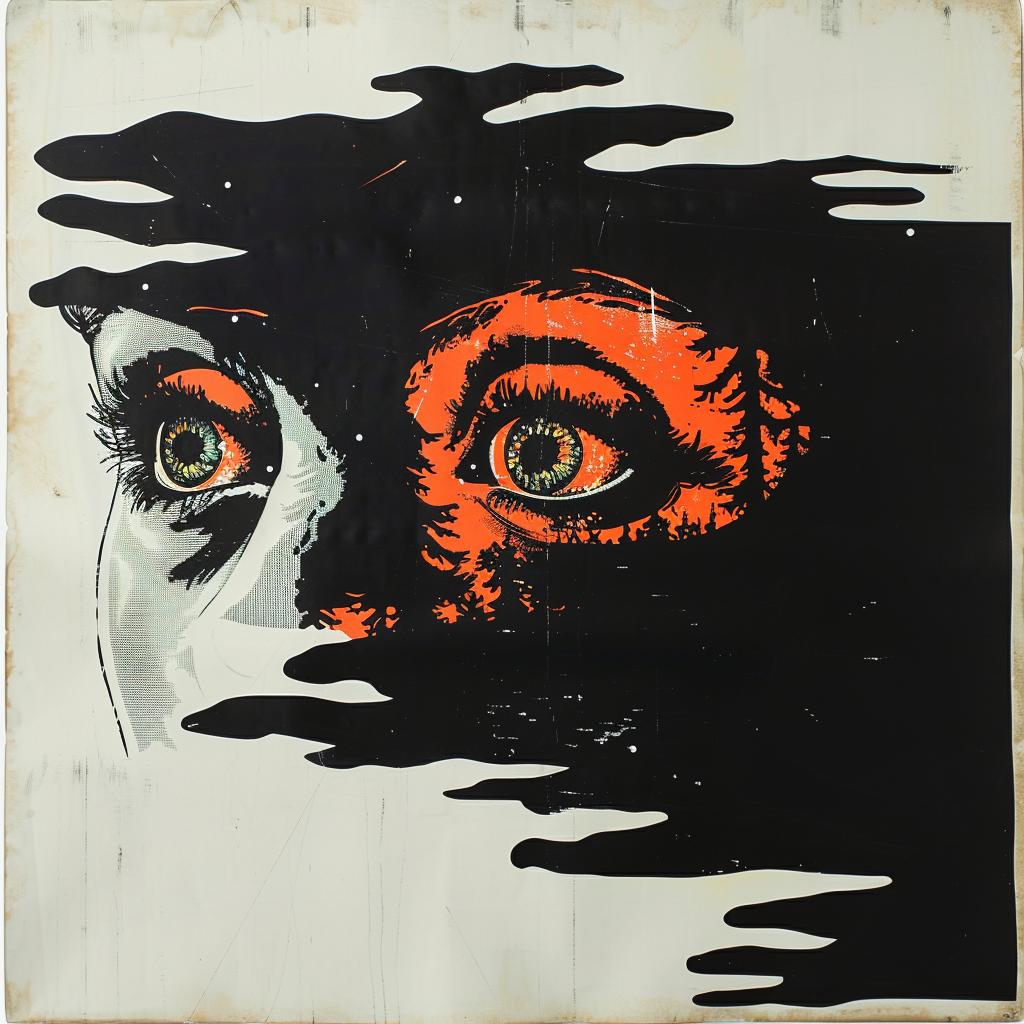 abstract  impressionism  painting  woman  face  orange  eyes  colorful  artwork  modern 928097