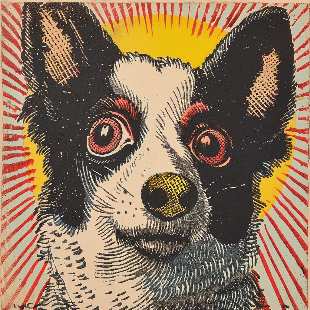 dog  poster  artwork  Kandinsky  three  eyes  illustration  graphic  colorful  abstract 916758