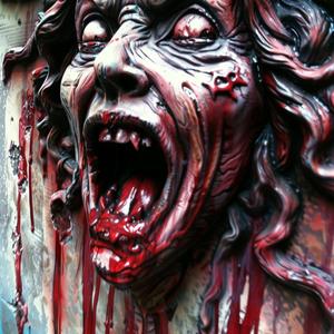 statue  woman  blood  horror  dripping  mouth  sculpture  gothic  1997  art 1036829