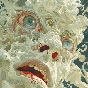 hypnotic  album  cover  monster  surreal  alluring  James  Jean  painting  hair 1073192
