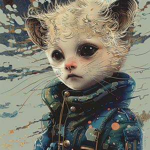 cat  jacket  painting  jack  kirby  vintage  comic  art  illustration  style 1076258