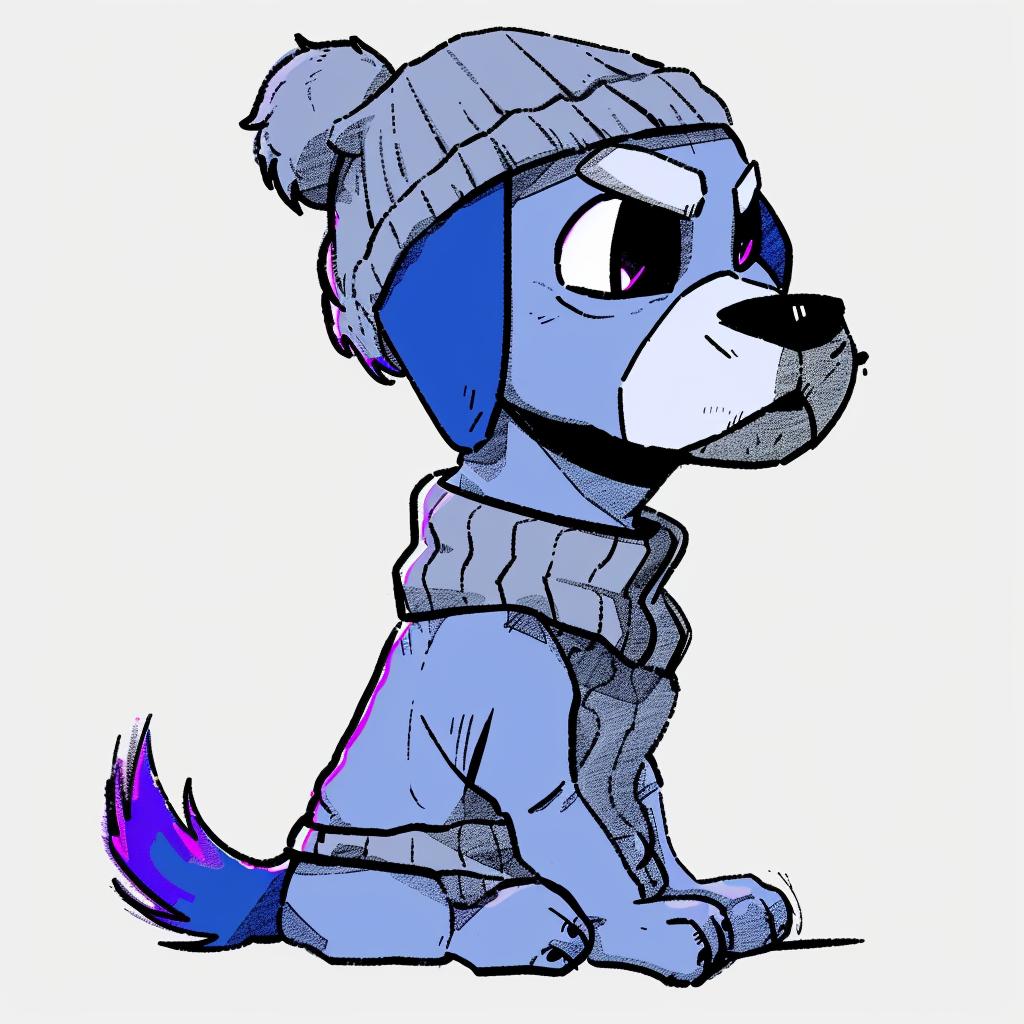 cartoon  dog  aggressive  streetwise  urban  minimalism  hat  scarf  animal  culture 956155